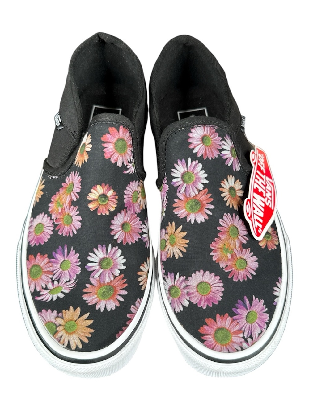 VANS Asher Dark Floral Slip-Ons